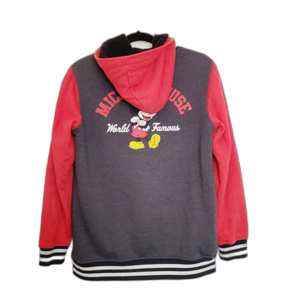 Disney Mickey Mouse Boys Hoodie Zip Front Size XL GUC - Picture 3 of 10